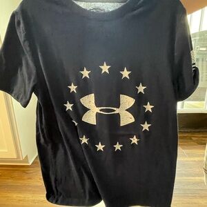 Under Armour Black T-Shirt with Star Logo